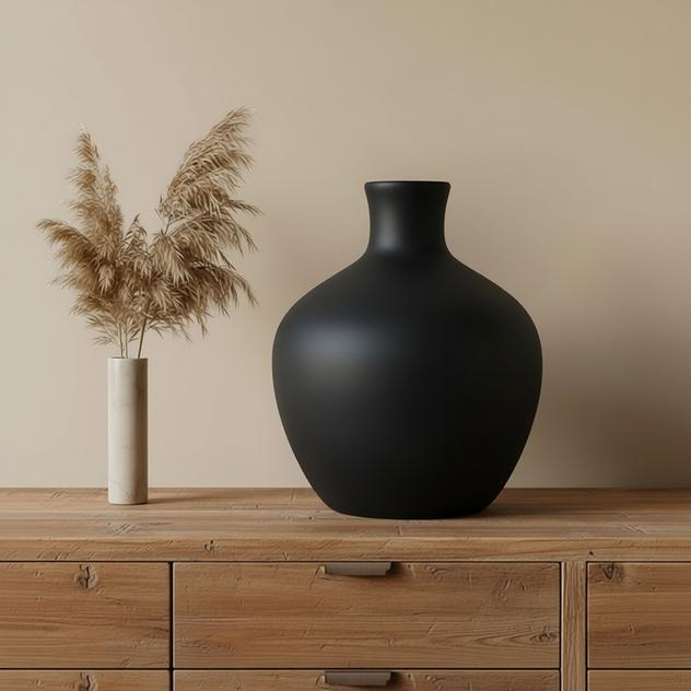 Midnight - Terracotta Vase